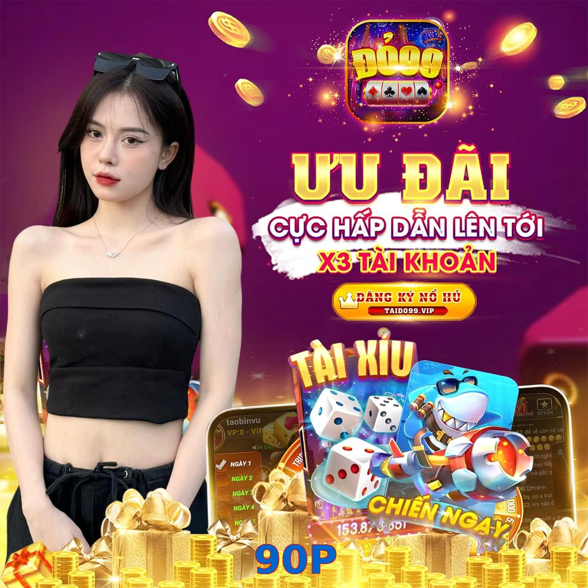 90P
